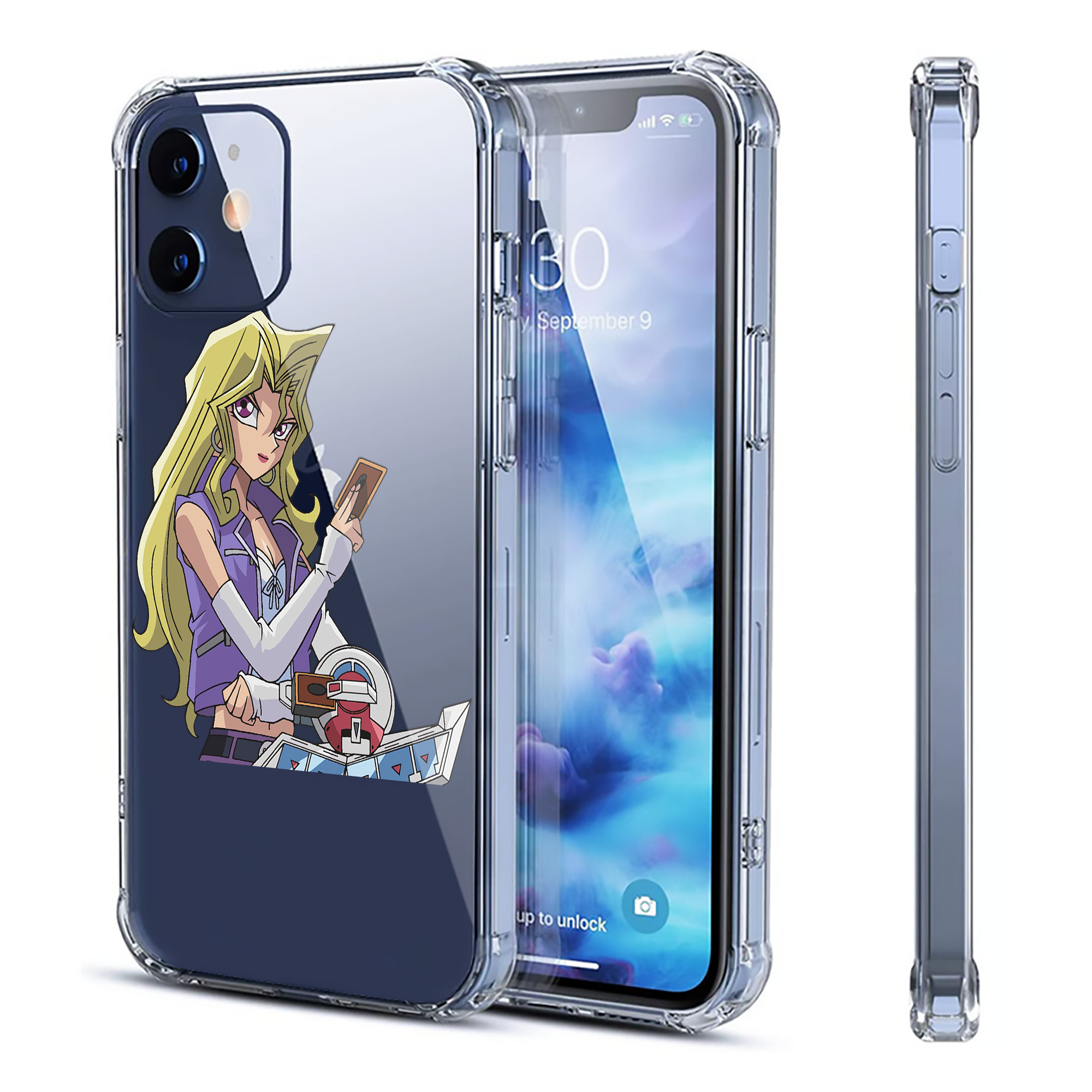 （画像用） 遊☆戯☆王 Yu-Gi-Oh! 【iPhone 12シリーズ対応】透明スマホケース（クリアソフトケース）